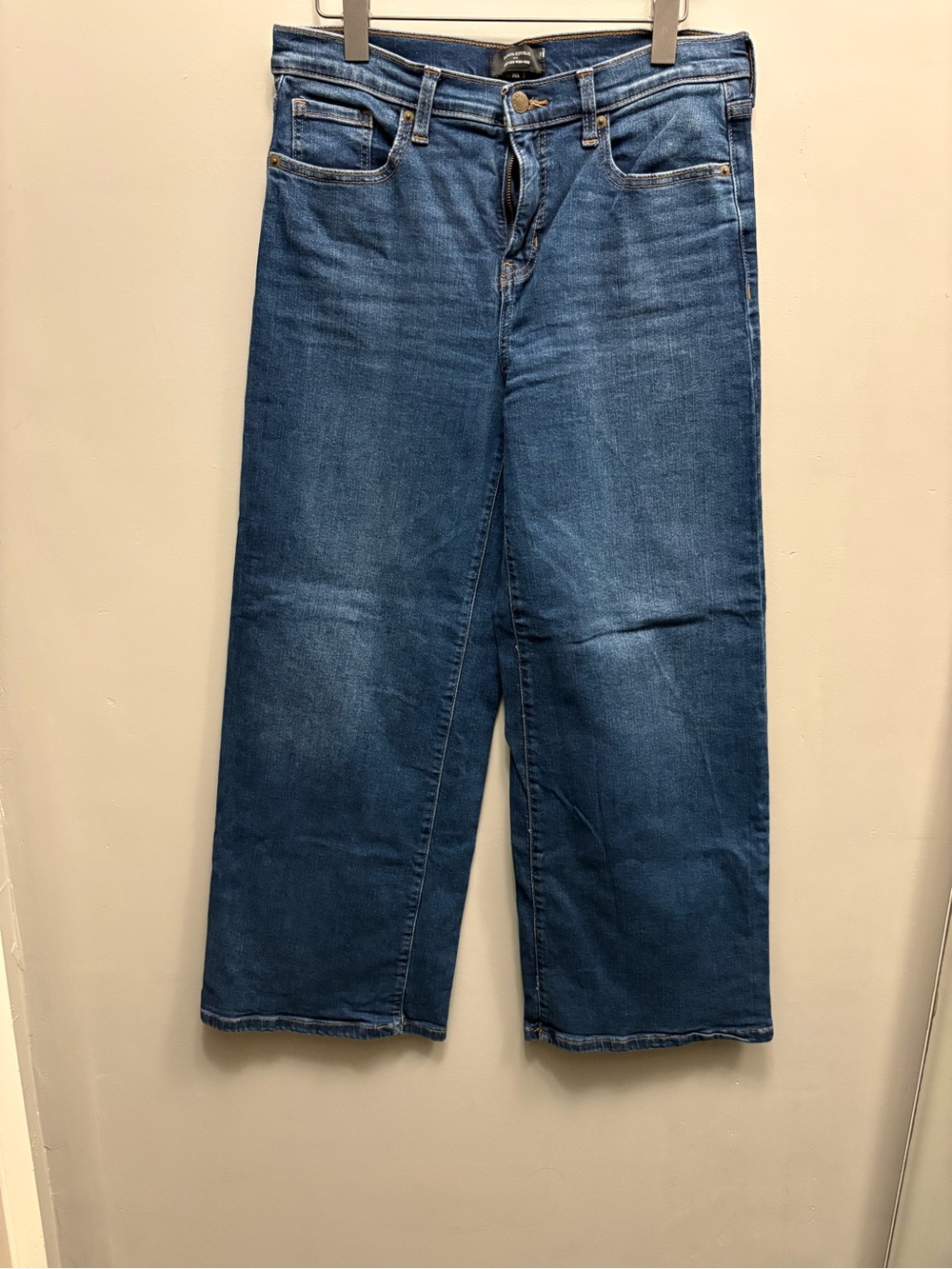 Banana Republic Relaxed Wide-Leg Jeans in Medium Blue